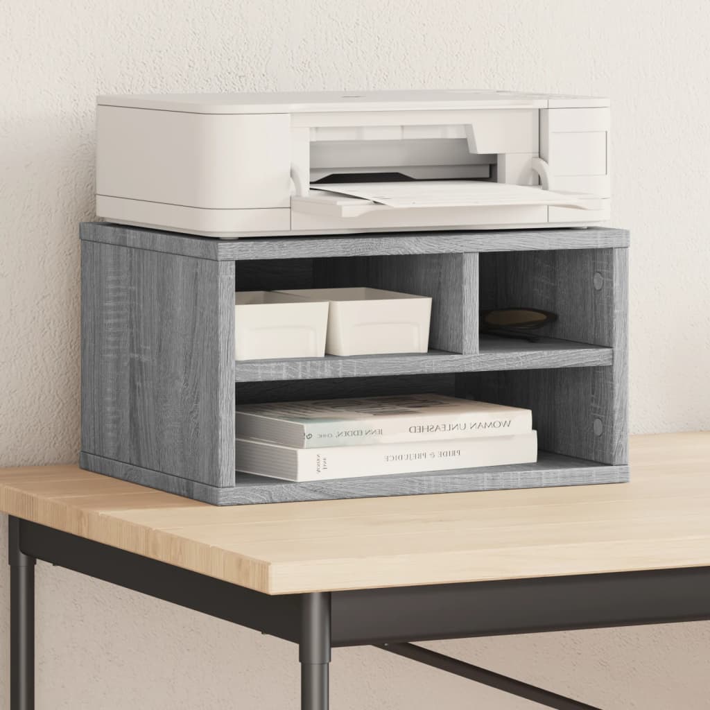 Boîte de l'imprimante Vidaxl 40x32x22.5 cm Proserted Wood Grey Sonoma Oak