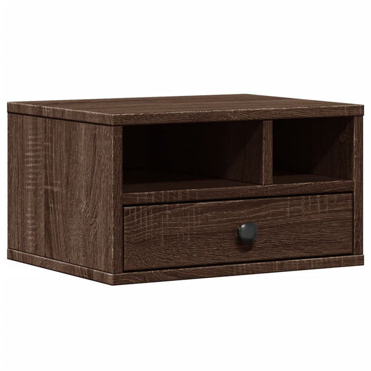 Boîte de l'imprimante Vidaxl 40x32x22.5 cm Chêne brun coupé -colore