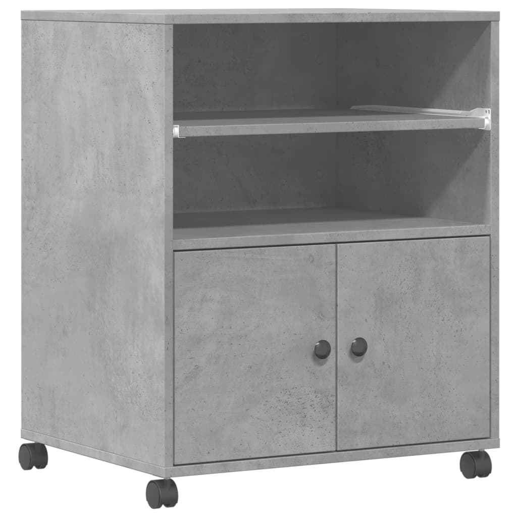 Boîte d'imprimante Vidaxl avec roues 60x48x74 cm Prix en béton