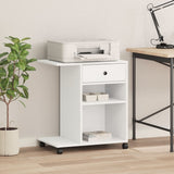 Boîte d'imprimante Vidaxl avec roues 60x40x68,5 cm blanc - afbeelding 3