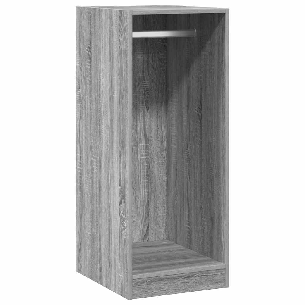 Vidaxl Wardrobe 48x41x102 cm en bois pratiqué gris sonoma chêne coloré