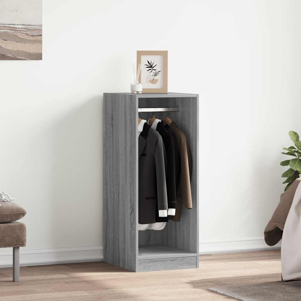 Vidaxl Wardrobe 48x41x102 cm en bois pratiqué gris sonoma chêne coloré