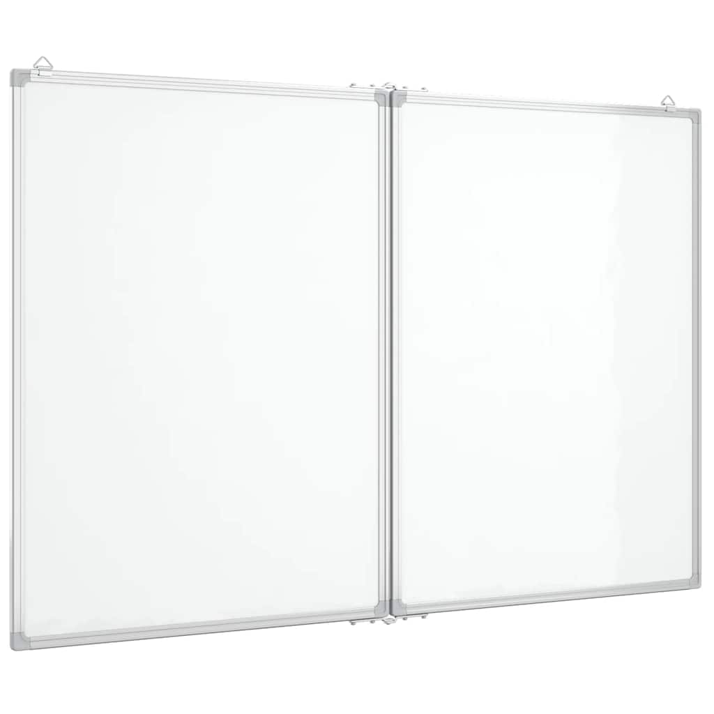 Vidaxl Blanc Blanc Magnetic pliable 100x80x1,7 cm Aluminium