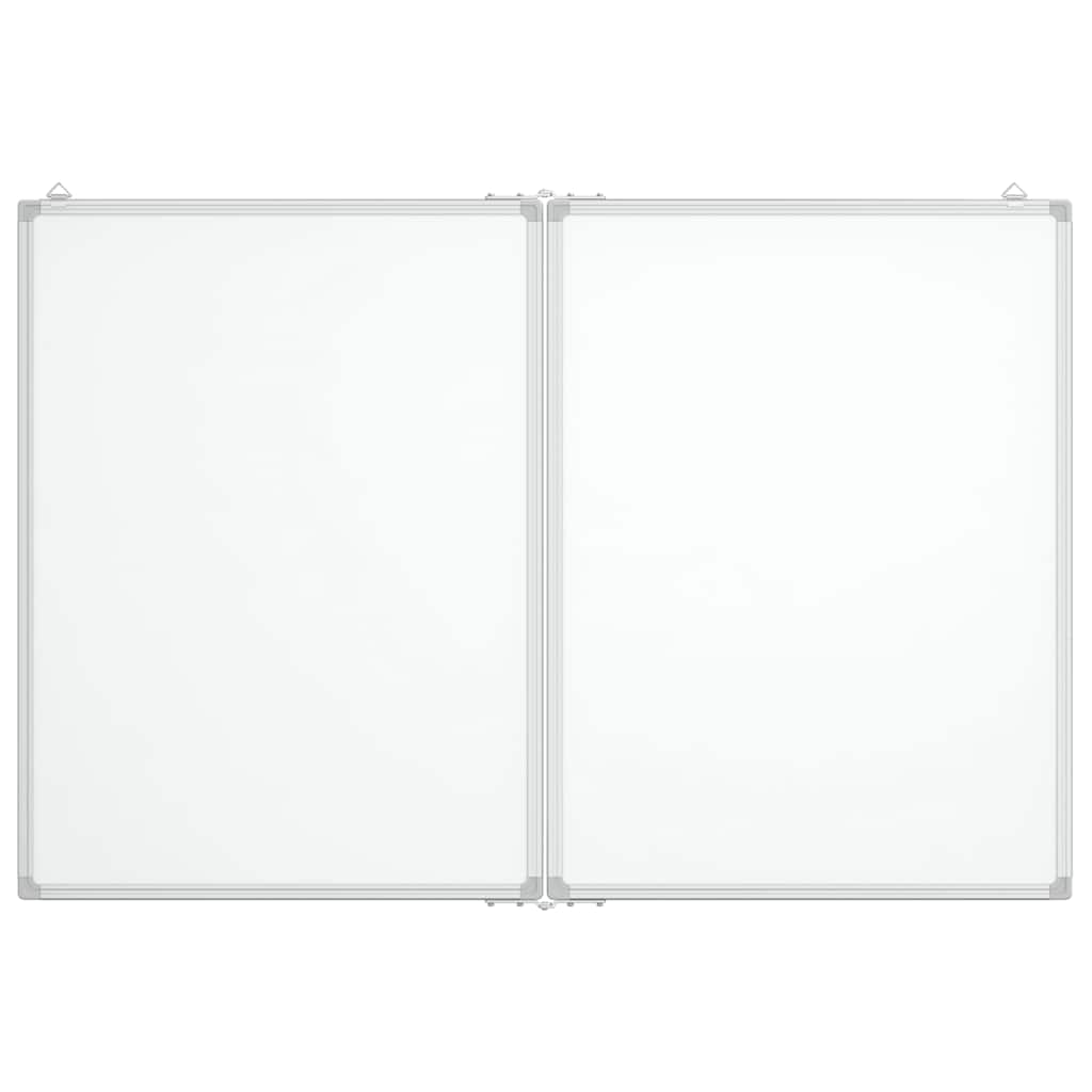 Vidaxl Blanc Blanc Magnetic pliable 100x80x1,7 cm Aluminium