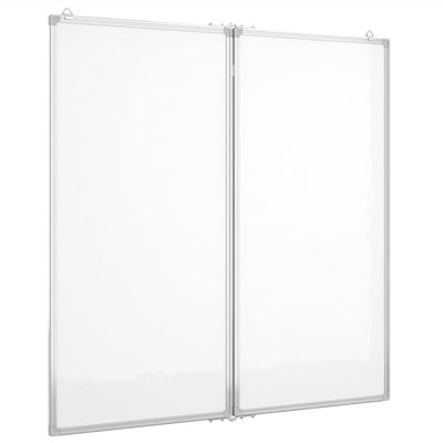 Vidaxl Blanc Blanc Magnetic pliable 100x100x1,7 cm Aluminium