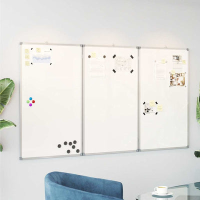 Vidaxl Whiteboard pliant magnétiquement 180x100x1,7 cm Aluminium