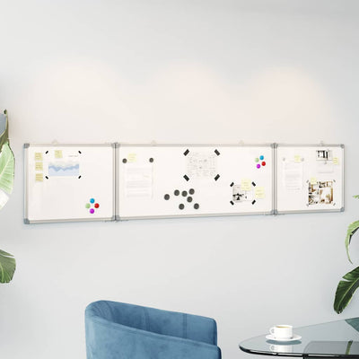 Vidaxl Whiteboard Pliant 200x40x1,7 cm Aluminium