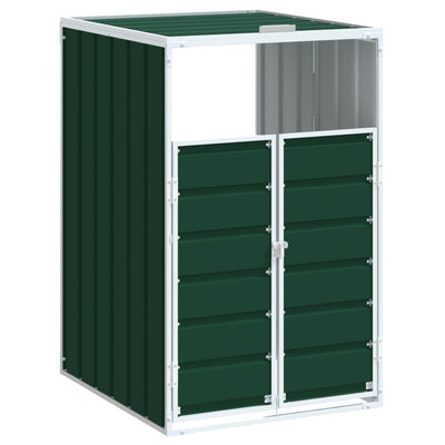 Stockage de conteneur Vidaxl pour 1 conteneur 72x81x115 cm en acier vert