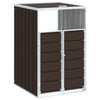 Stockage de conteneur Vidaxl pour 1 conteneur 72x81x115 cm en acier brun