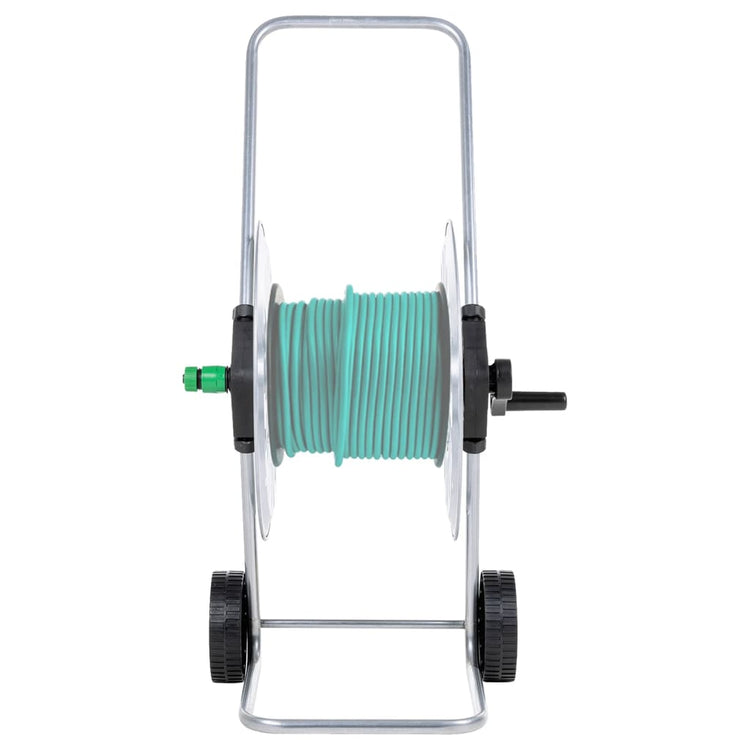 Chariot de tuyau de jardin vidaxl pour 60 m 1 2 acier de tuyau