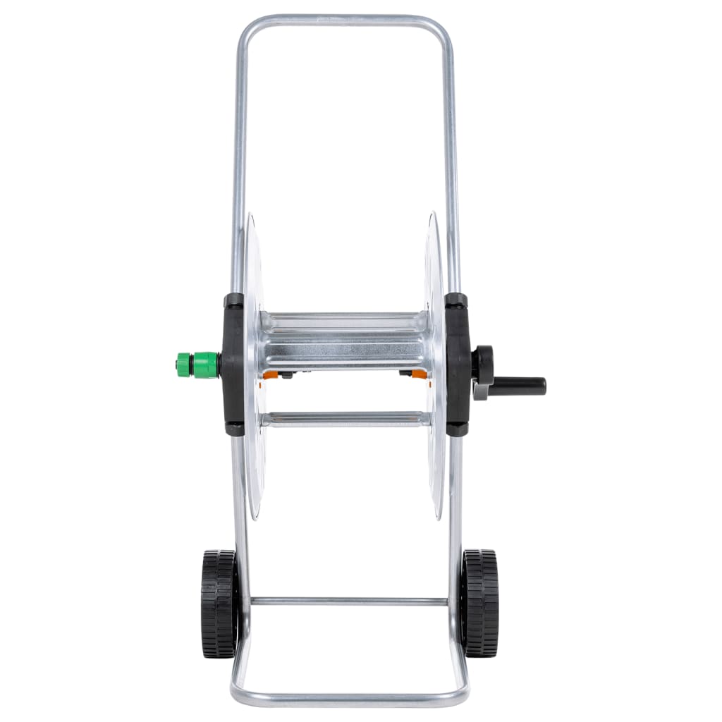 Chariot de tuyau de jardin vidaxl pour 60 m 1 2 acier de tuyau