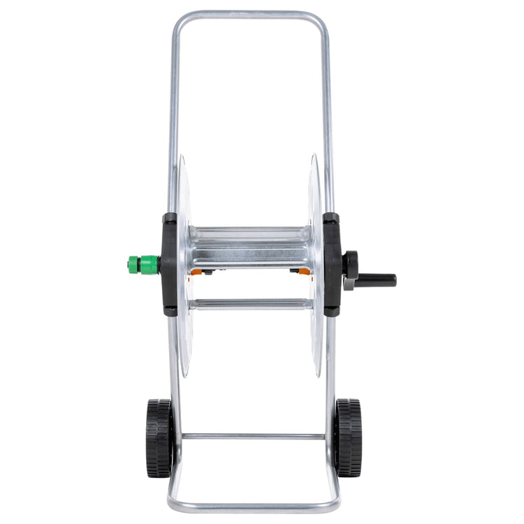 Chariot de tuyau de jardin vidaxl pour 60 m 1 2 acier de tuyau