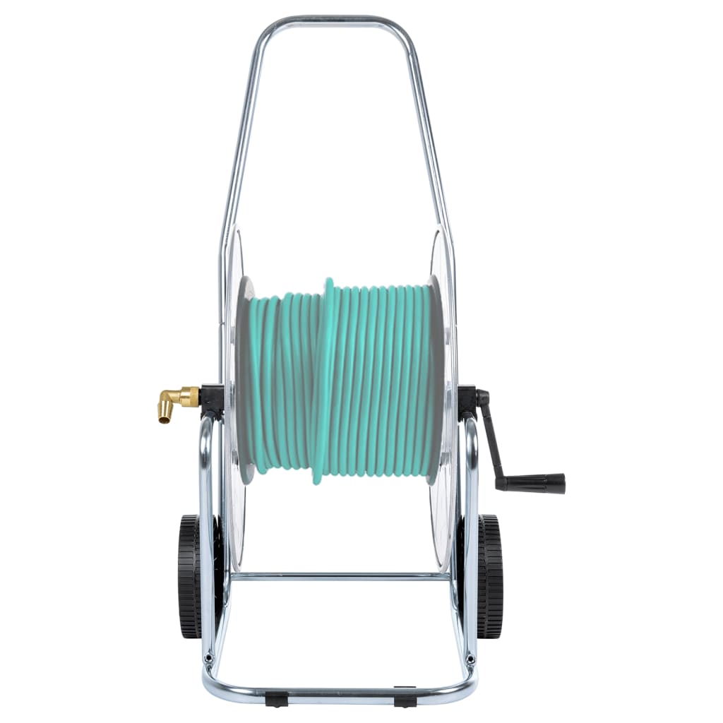 Chariot de bobine de tuyau vidaxl pour 80 m 3 4 acier de tuyau