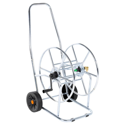 Chariot de tuyau de jardin vidaxl pour 80 m 3 4 acier de tuyau