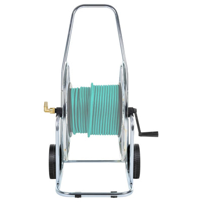 Chariot de tuyau de jardin vidaxl pour 80 m 3 4 acier de tuyau