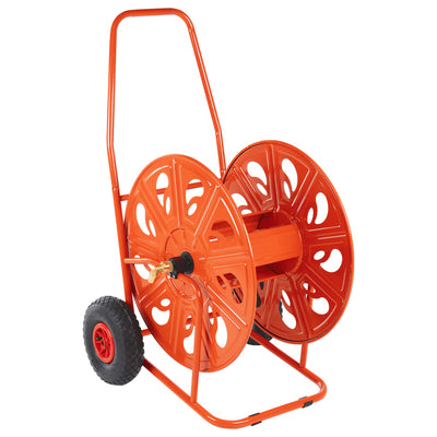 Chariot de tuyau de jardin vidaxl pour 140 m 3 4 acier de tuyau