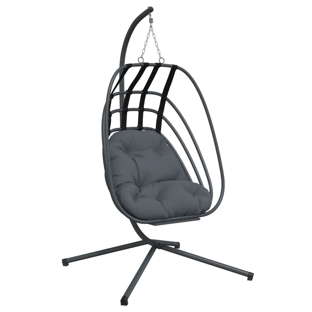 Chaise suspendue vidaxl avec anthracite en acier standard -colore