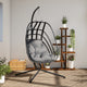 Chaise suspendue vidaxl avec anthracite en acier standard -colore
