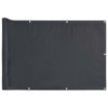 Écran de balcon Vidaxl 500x75 cm PVC Anthracite -colored