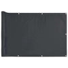 Écran de balcon Vidaxl 600x75 cm PVC Anthracite -Colored