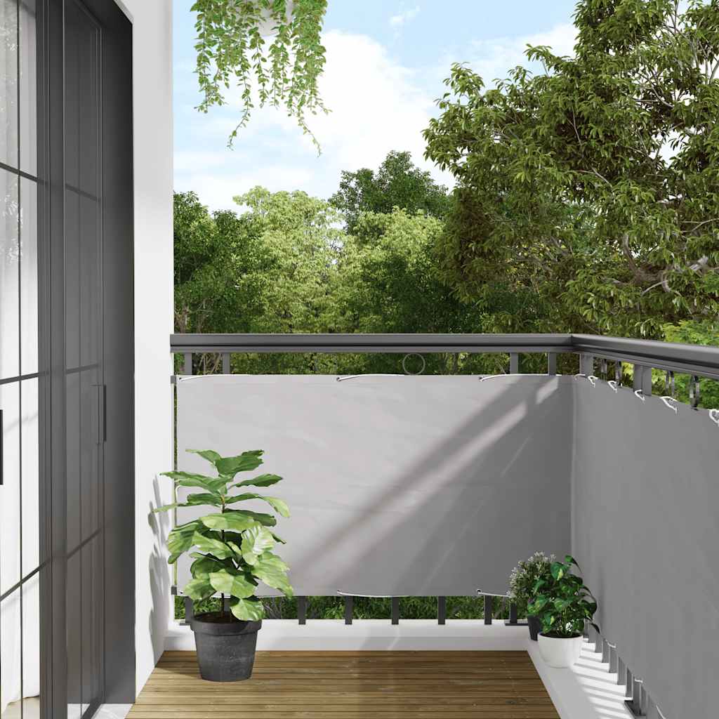 Écran de balcon Vidaxl 300x75 cm Gray PVC