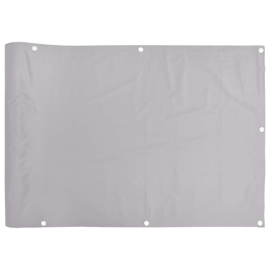 Écran de balcon Vidaxl 1000x75 cm gris PVC