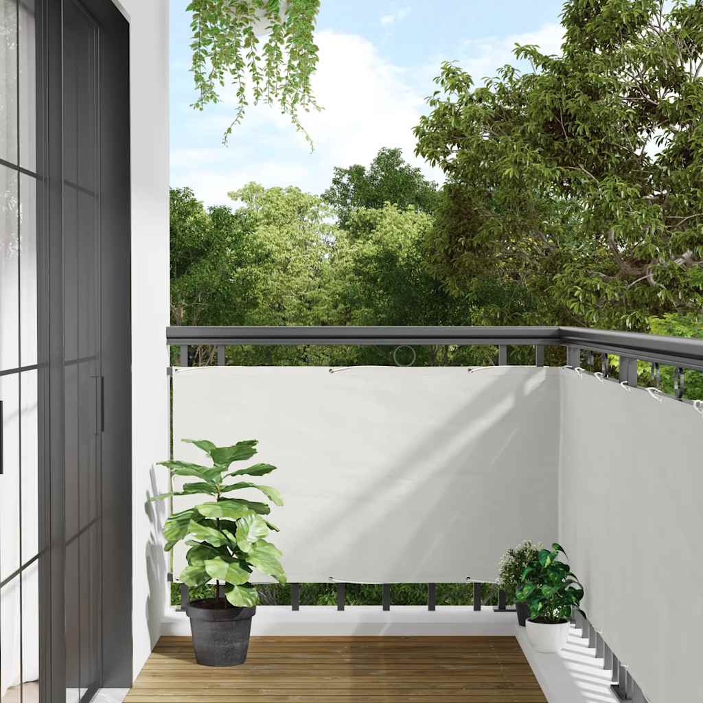 Écran de balcon Vidaxl 600x75 cm PVC blanc