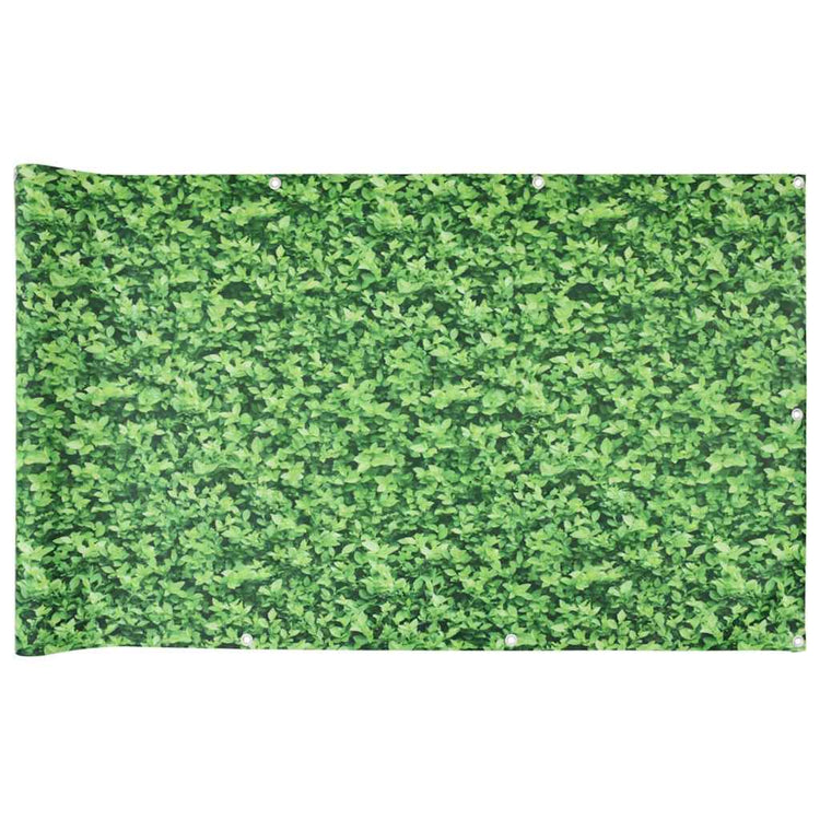 Vidaxl Balcony Screen Plant Pattern 400x75 cm PVC Green