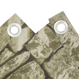 Vidaxl Balcony Screen Stone Pattern 800x75 cm PVC - afbeelding 3