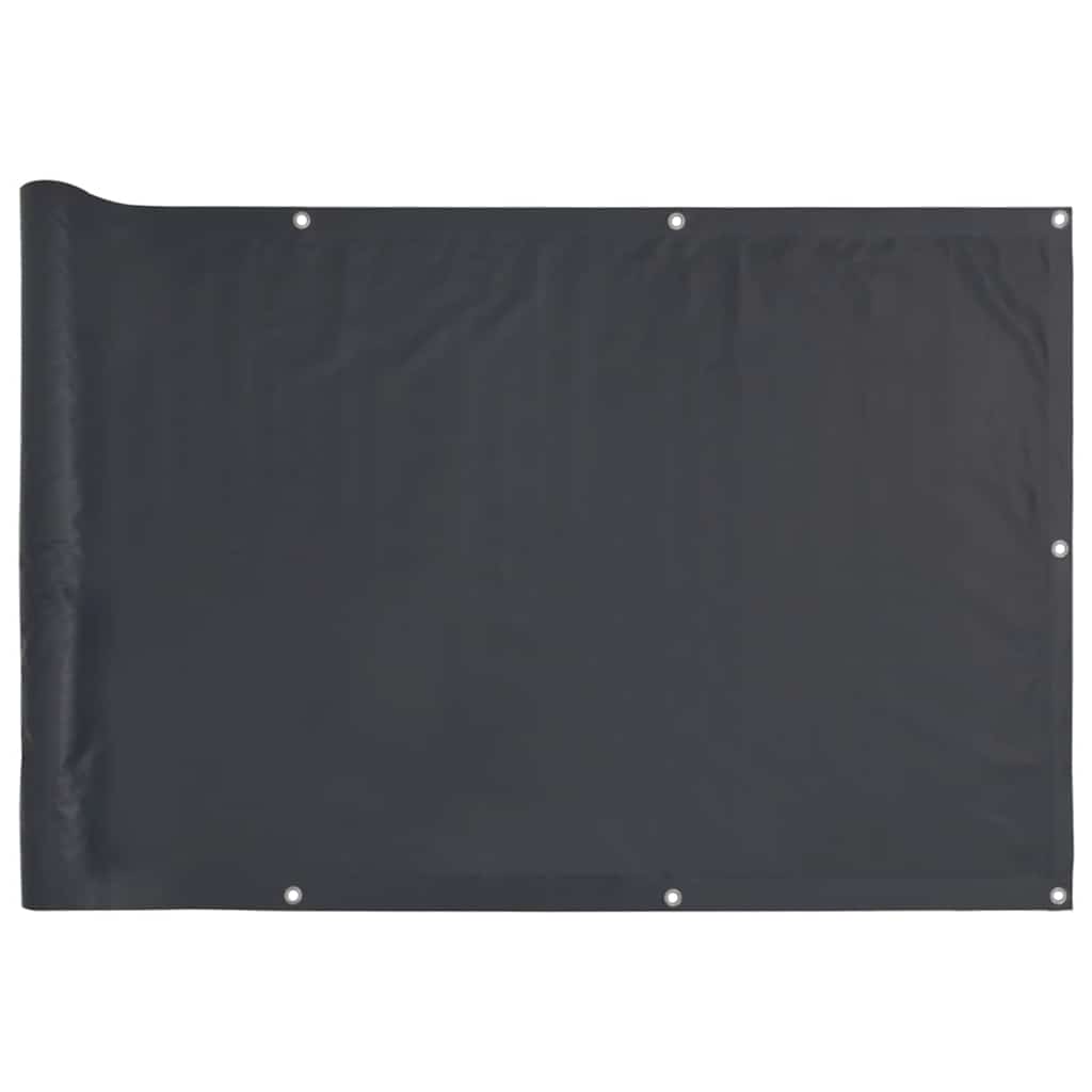 Écran de balcon Vidaxl 1000x90 cm PVC Anthracite -Colored