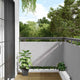 Écran de balcon Vidaxl 500x90 cm Gris PVC
