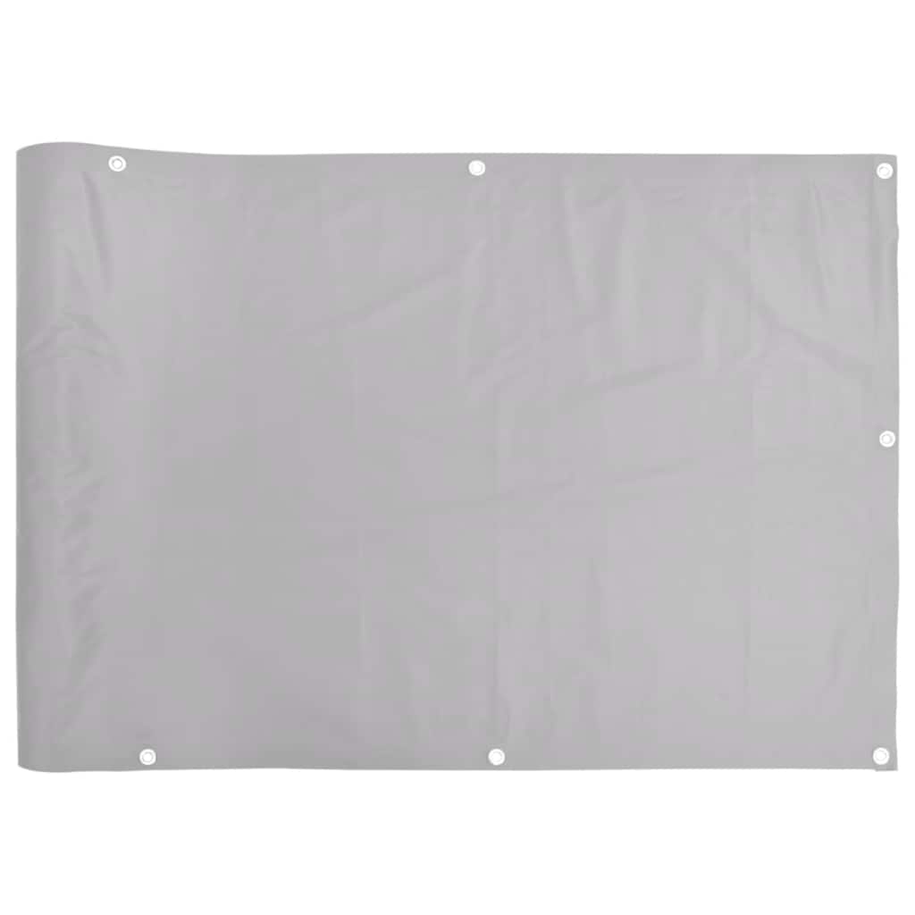 Écran de balcon Vidaxl 800x90 cm Gris PVC