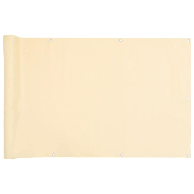 Écran de balcon Vidaxl 700x90 cm PVC Cream -Colored