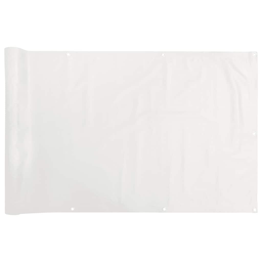 Écran de balcon Vidaxl 300x90 cm PVC blanc