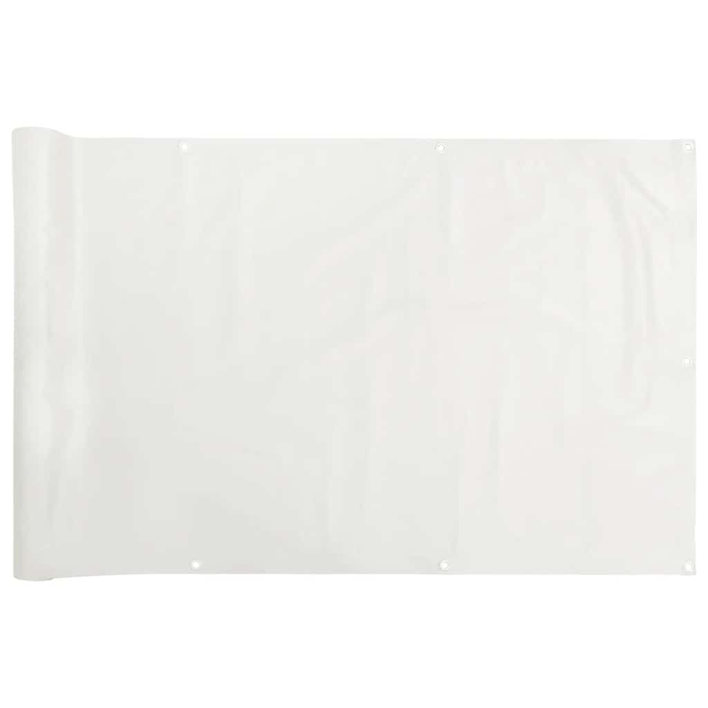 Écran de balcon Vidaxl 700x90 cm PVC blanc