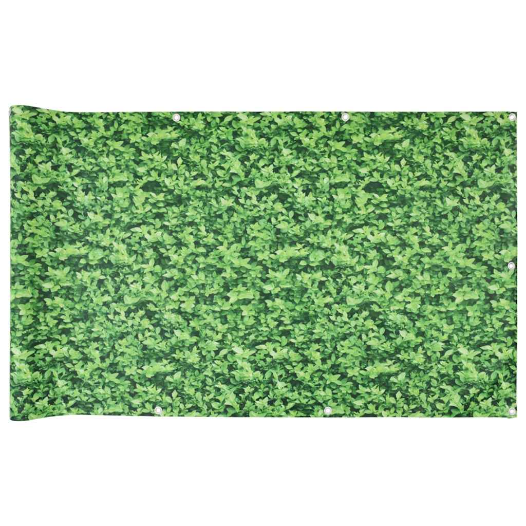 Vidaxl Balcony Screen Plant Pattern 700x90 cm PVC vert