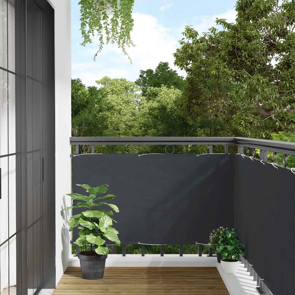 Écran de balcon Vidaxl 300x120 cm PVC Anthracite -Colored