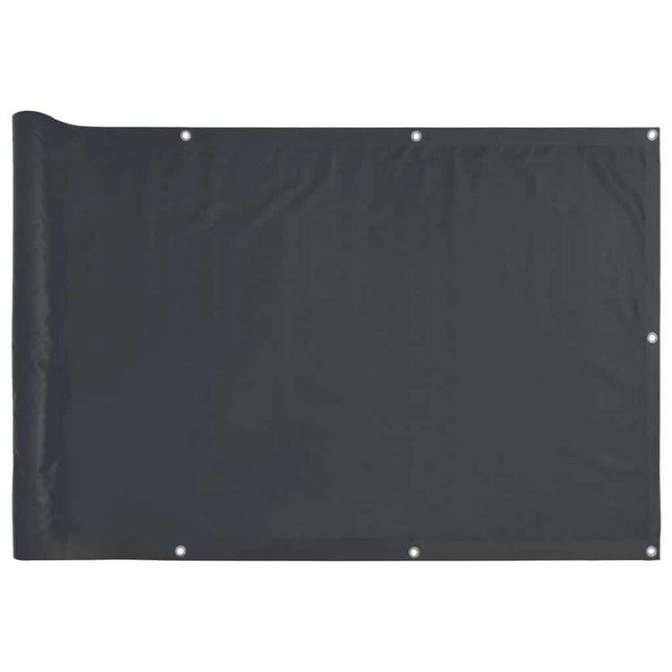 Écran de balcon Vidaxl 500x120 cm PVC Anthracite -Colored