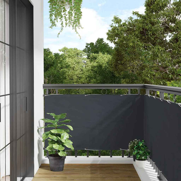 Écran de balcon Vidaxl 500x120 cm PVC Anthracite -Colored
