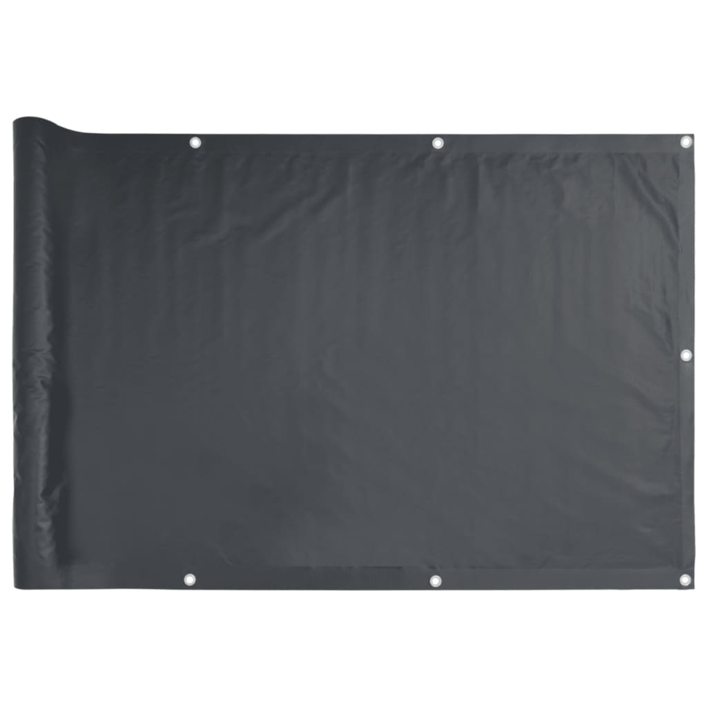 Écran de balcon Vidaxl 1000x120 cm PVC Anthracite -Colored