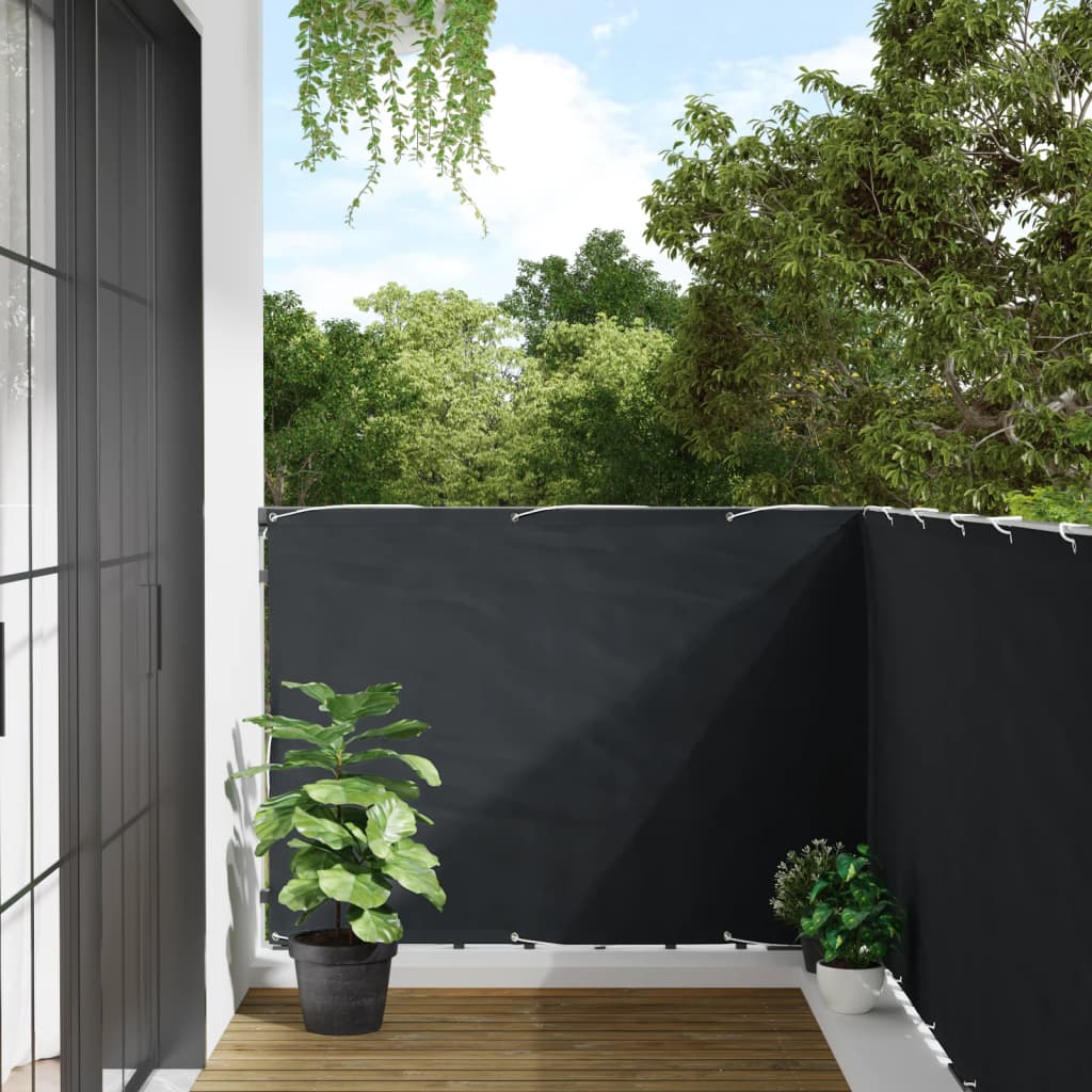 Écran de balcon Vidaxl 1000x120 cm PVC Anthracite -Colored
