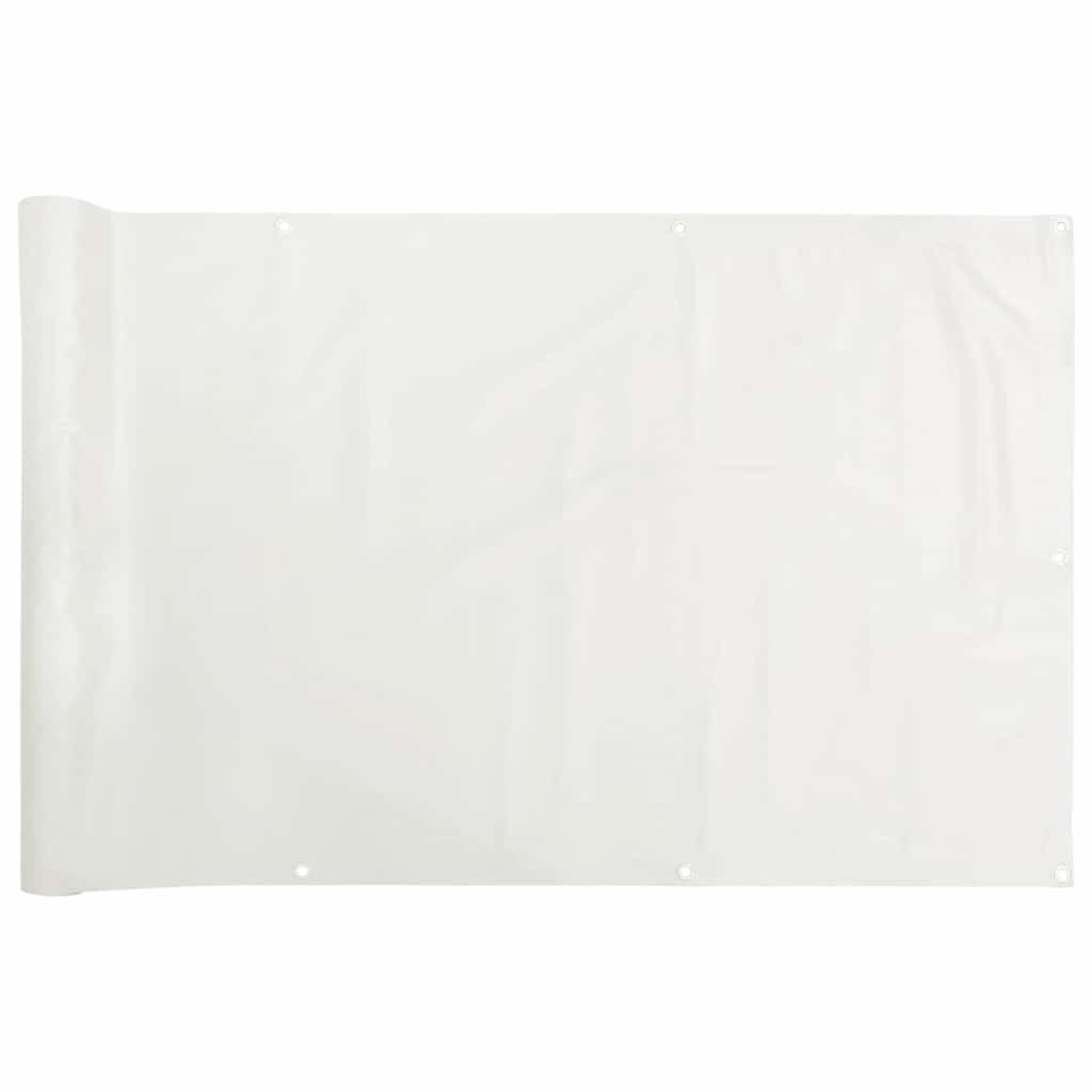 Écran de balcon Vidaxl 800x120 cm PVC blanc