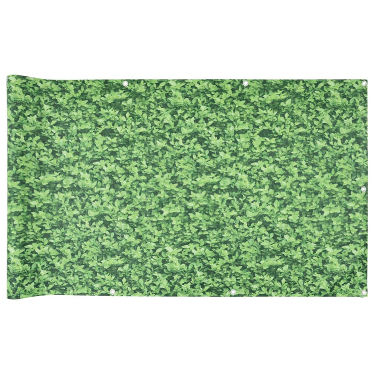 Vidaxl Balcony Screen Plant Pattern 1000x120 cm PVC Green