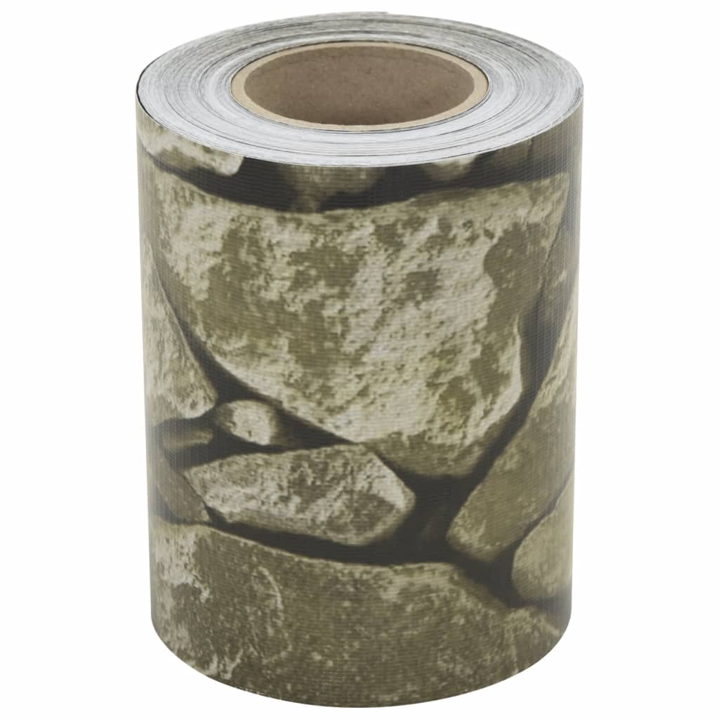 Vidaxl Garden Screen Stone Match 35x0.19 M PVC Gray