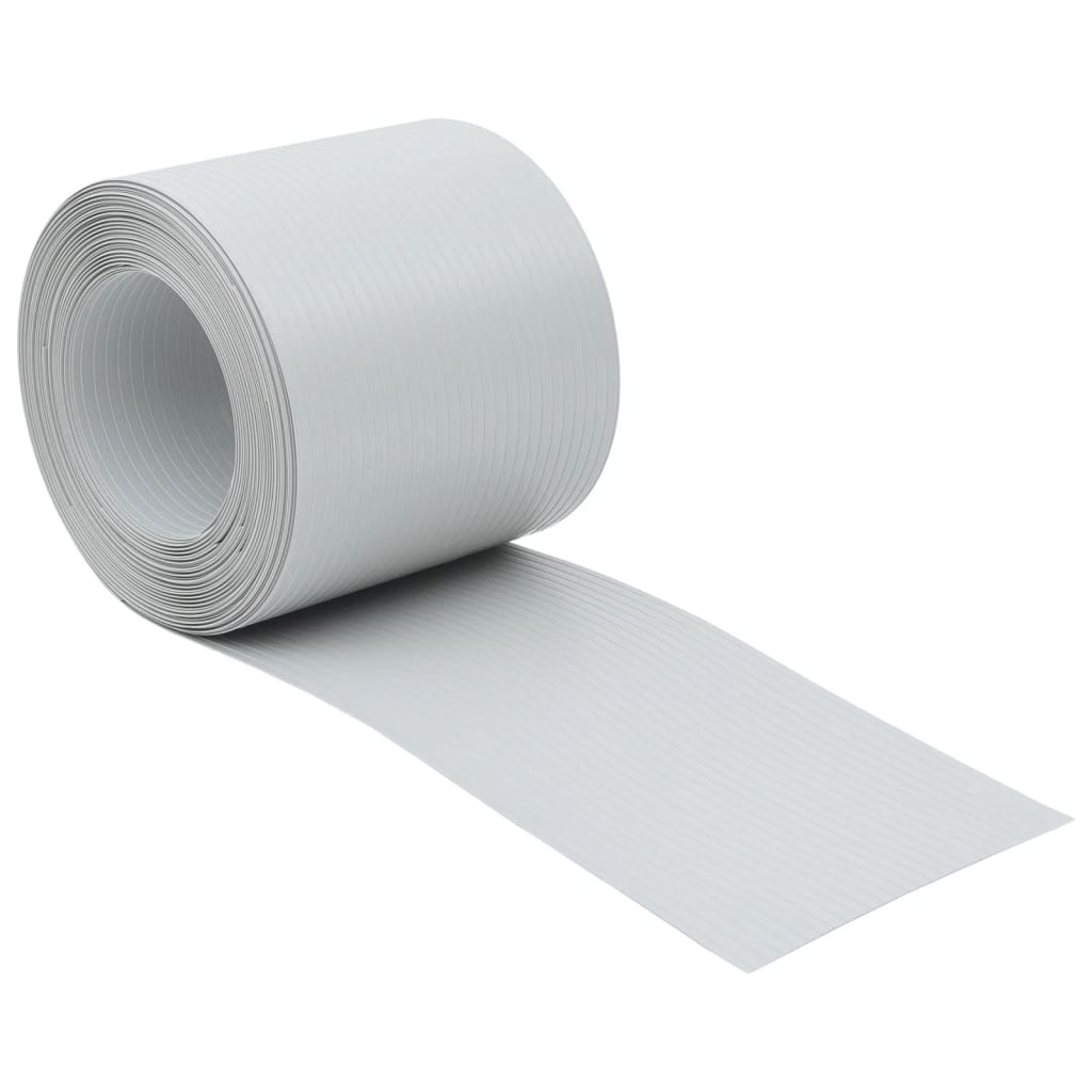 Écrans de jardin vidaxl 10 st 252.5x19 m en PVC gris clair