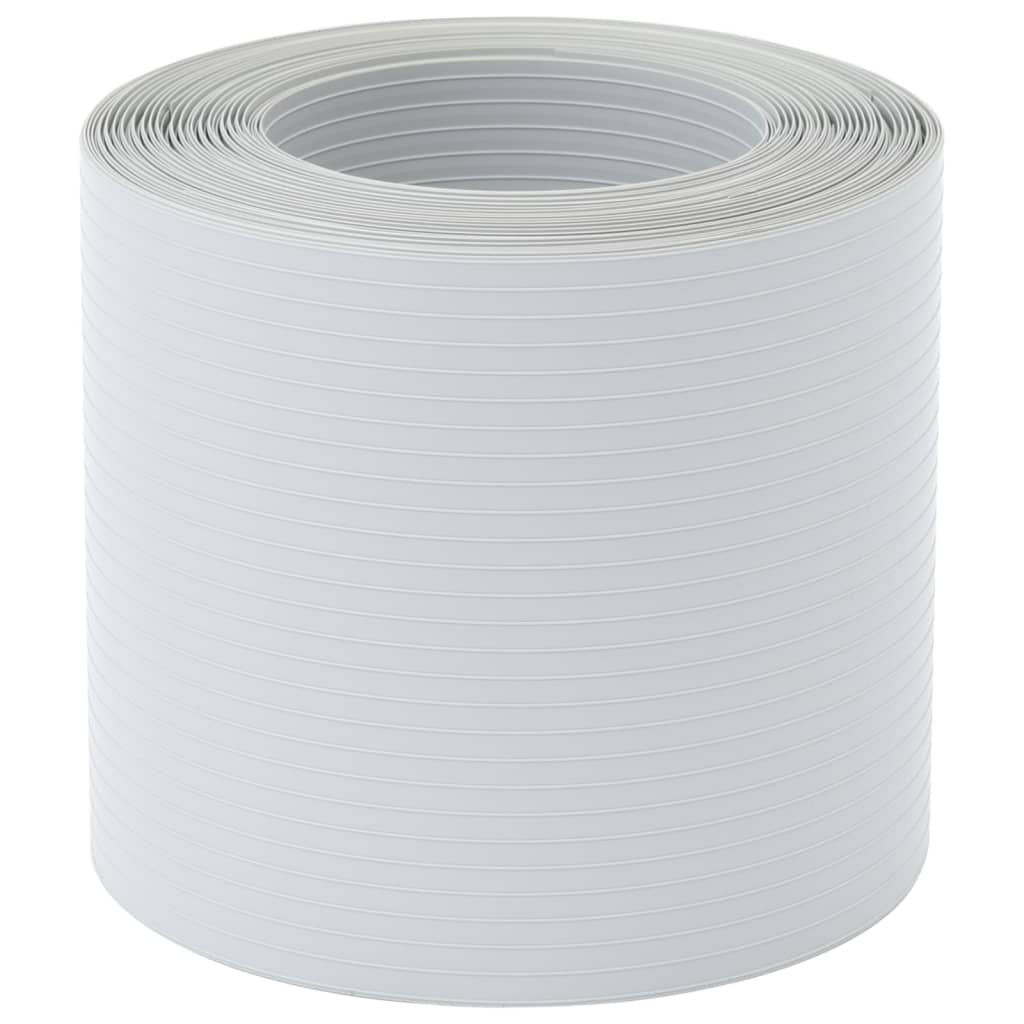 Écrans de jardin vidaxl 10 st 252.5x19 m en PVC gris clair