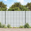 Écrans de jardin vidaxl 10 st 252.5x19 m en PVC gris clair