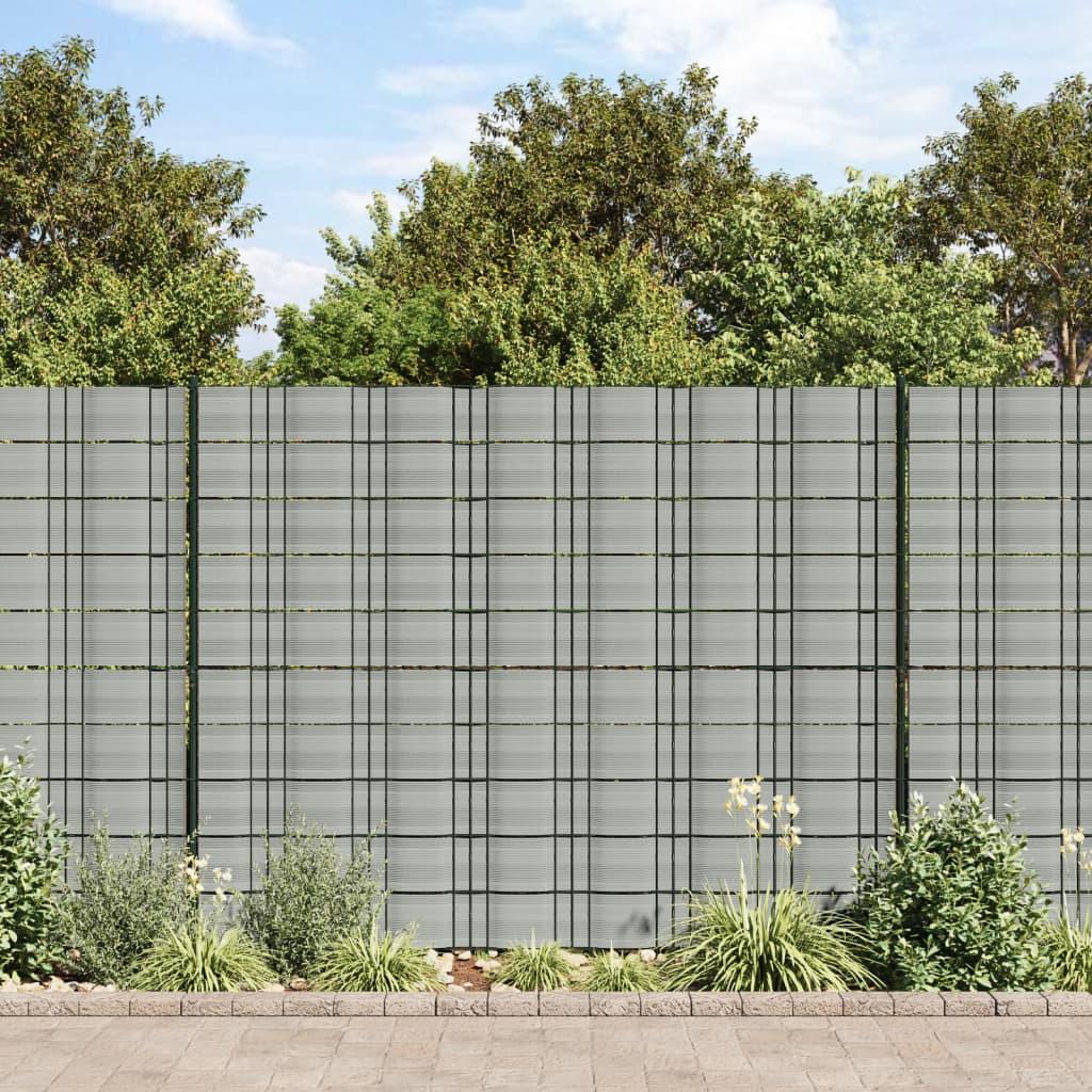 Écrans de jardin vidaxl 10 st 252.5x19 m en pierre de pierre gris
