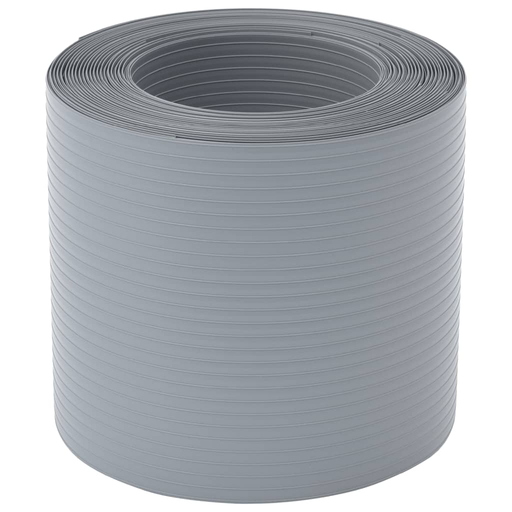Écrans de jardin vidaxl 10 st 252.5x19 m en pvc gris