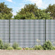 Écrans de jardin vidaxl 10 st 252.5x19 m en pvc gris